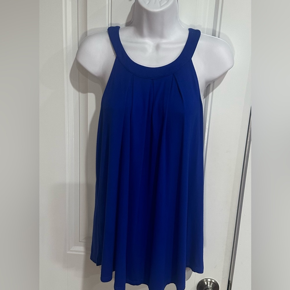 Cable And Guage, Round, High Neck Tank Top, Size L